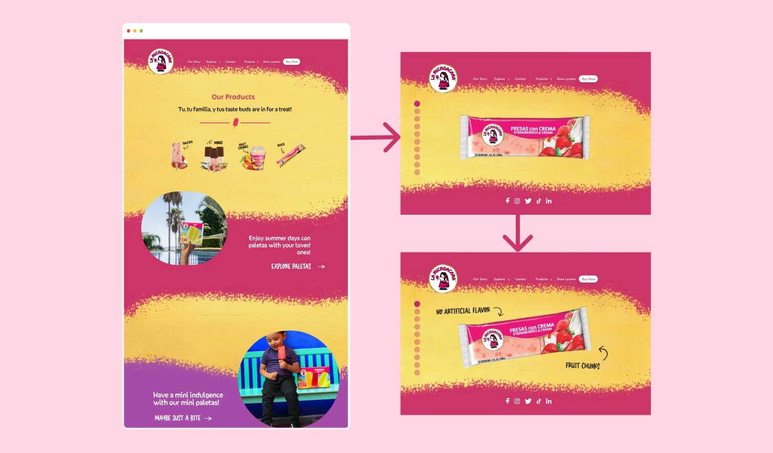 La Michoacana product page after